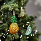 Gold Pineapple Shaped Bauble