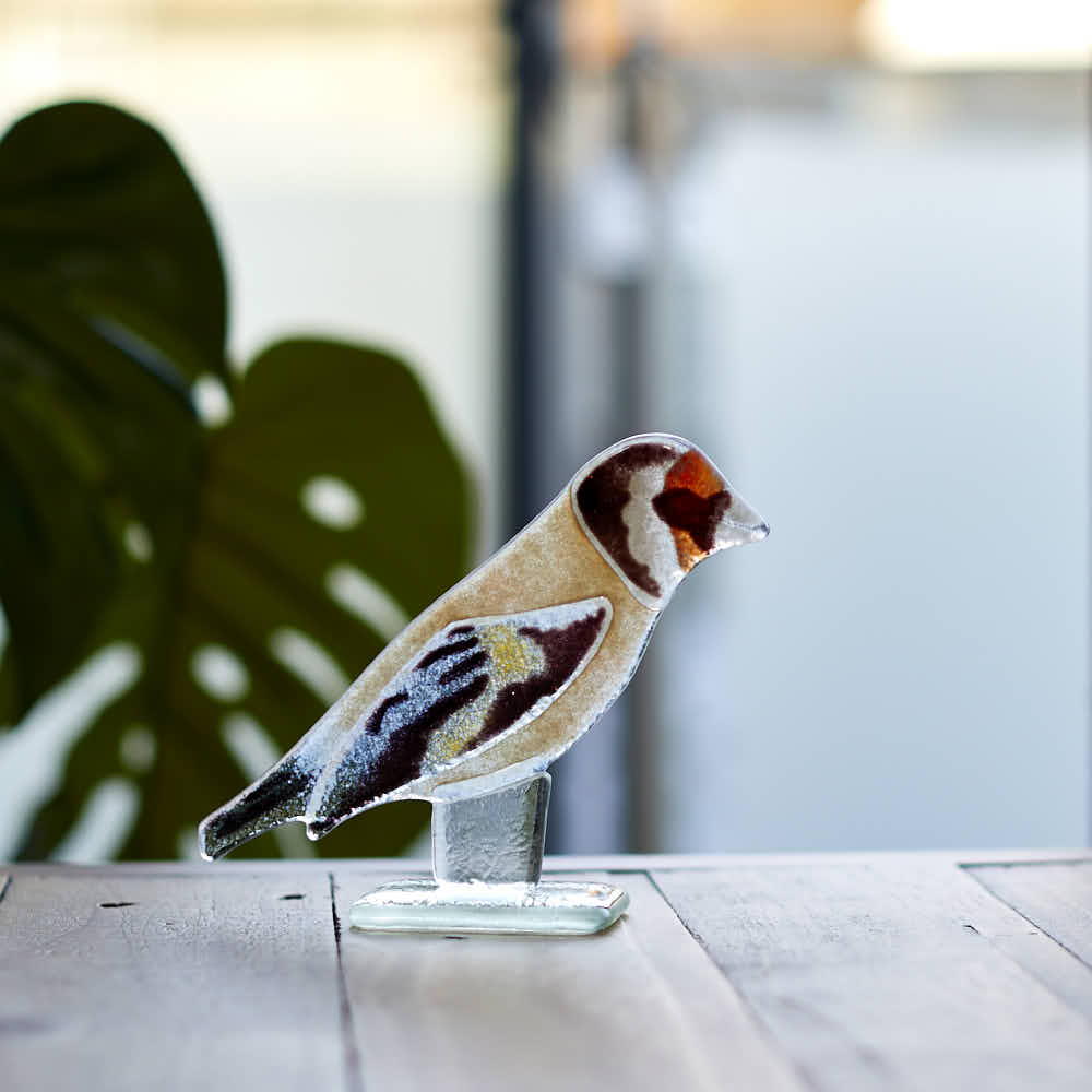 Goldfinch Glass Ornament - Angela Reed - 
