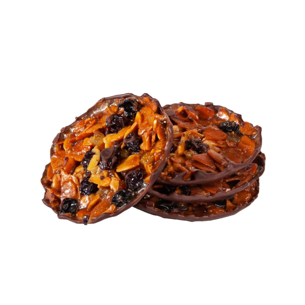 Gourmet Florentines, Salted Butter Caramel and Milk Chocolate - Angela Reed - Food and Drink