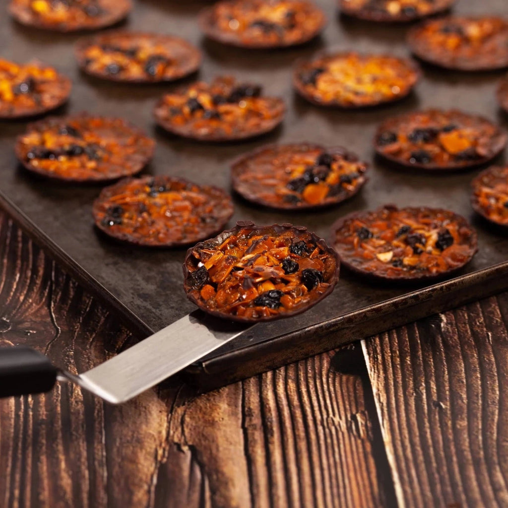 Gourmet Florentines, Salted Butter Caramel and Milk Chocolate - Angela Reed - Food and Drink