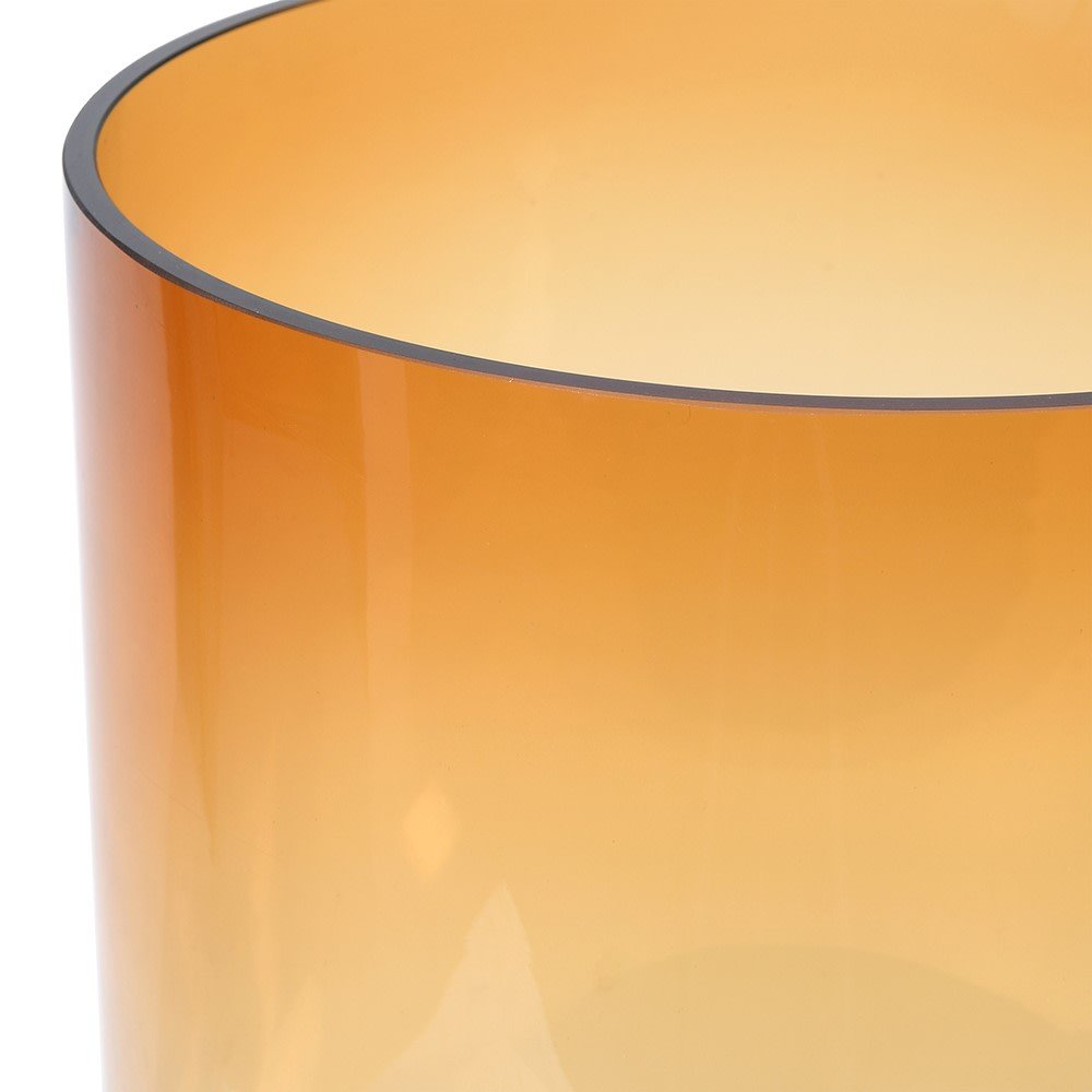 Gradient Amber Glass Vase
