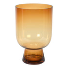 Gradient Amber Glass Vase