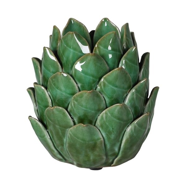 Green Artichoke Candle Holder
