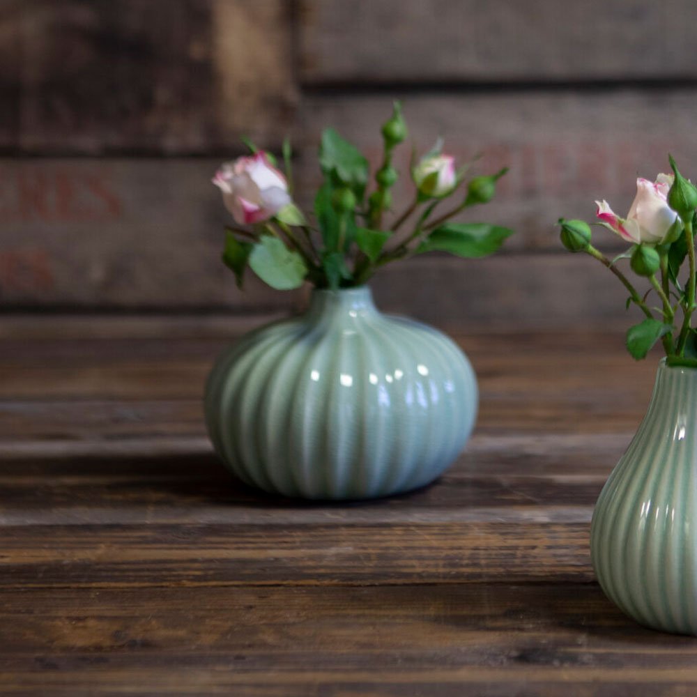 Green Bud Vase, Round - Angela Reed - 