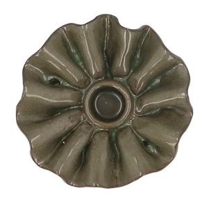 Green Frill Candlestick