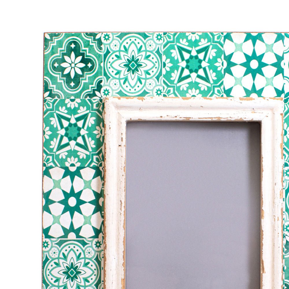 Green Mosaic Tile Photo Frame