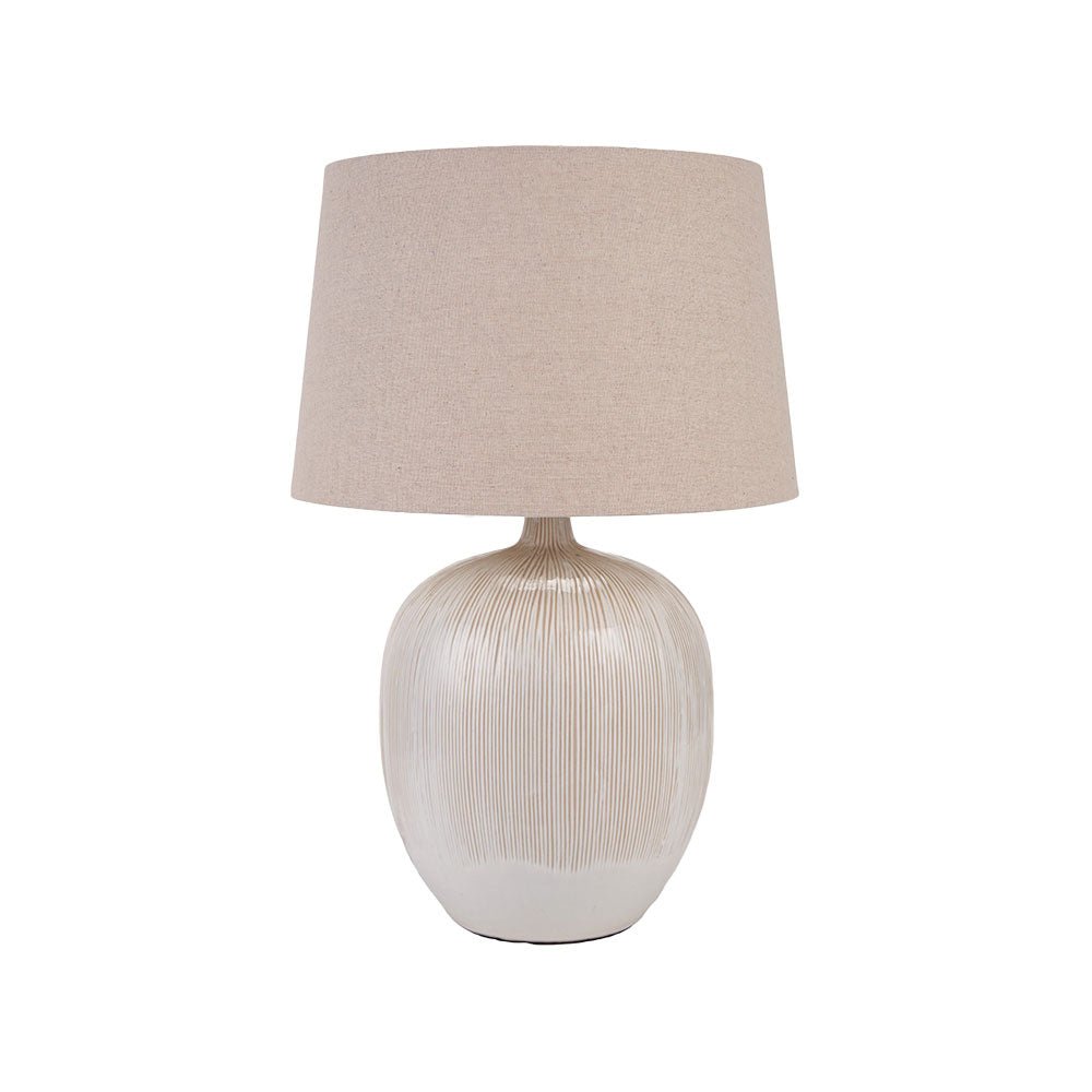 Greta Natural Textured Table Lamp