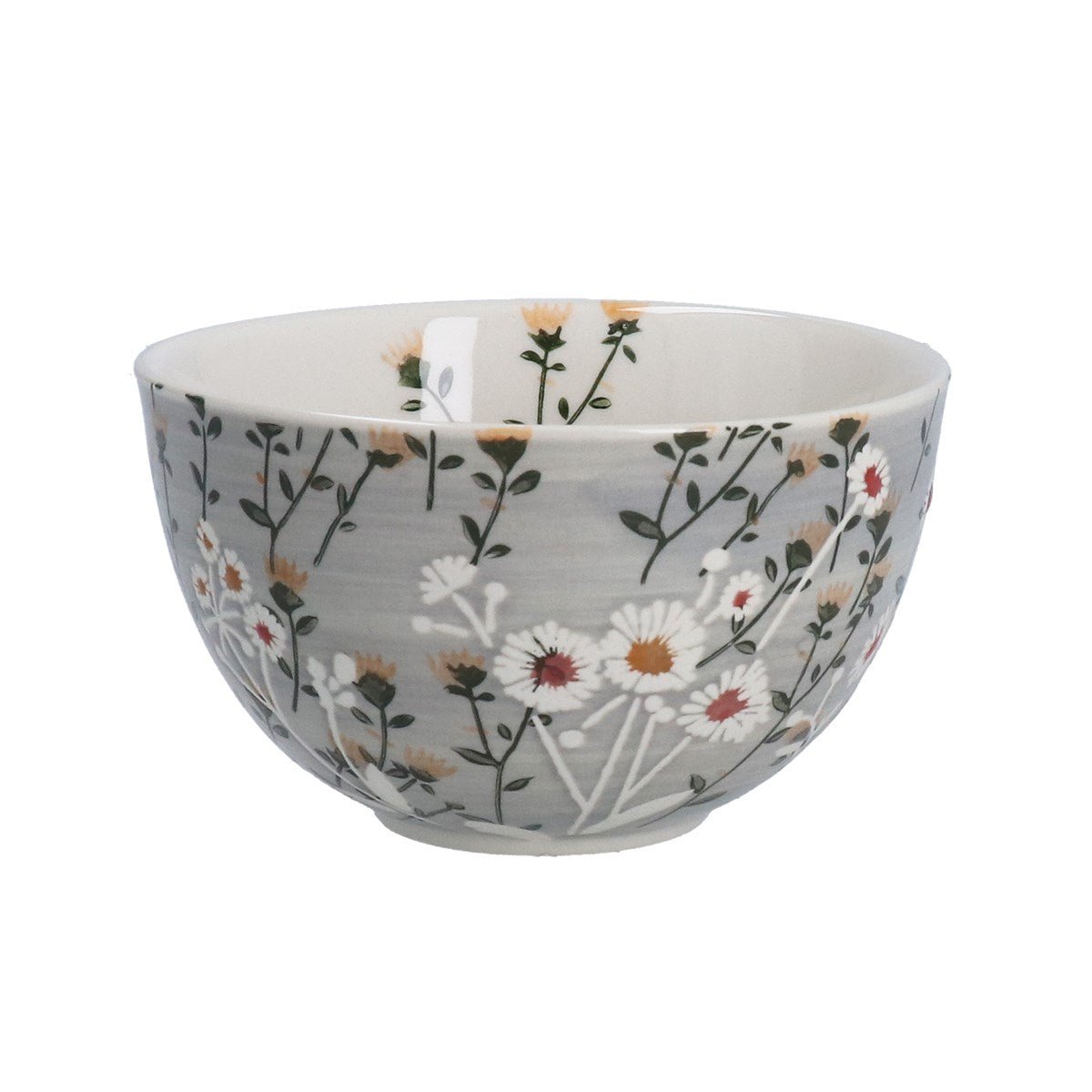 Grey Wild Daisy Bowl - Angela Reed - 