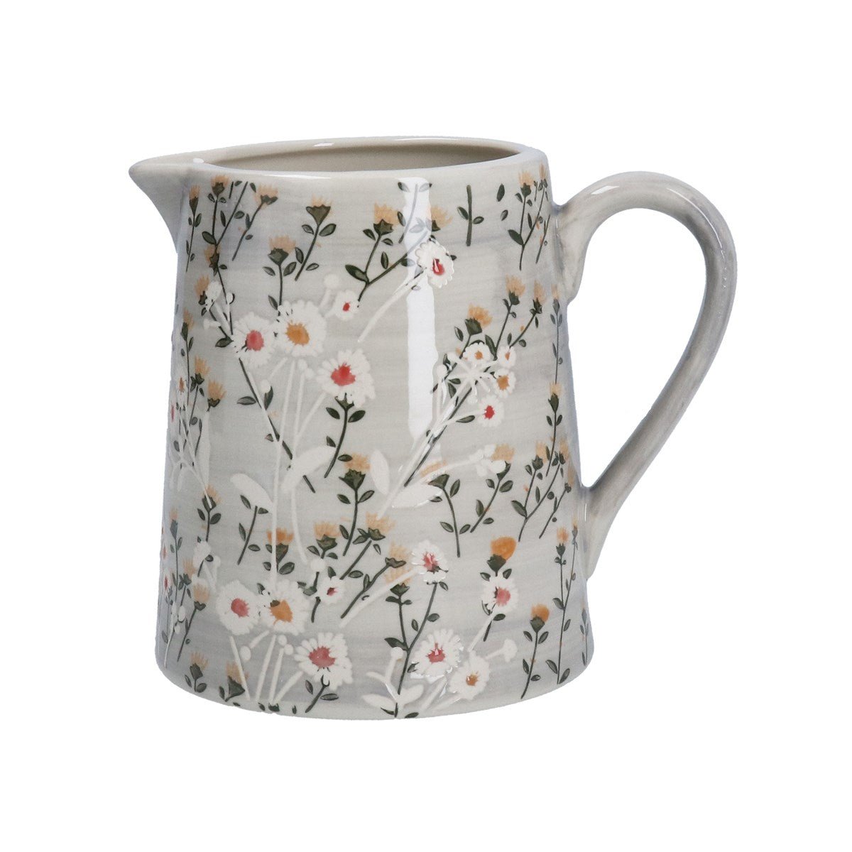 Grey Wild Daisy Jug - Angela Reed - 
