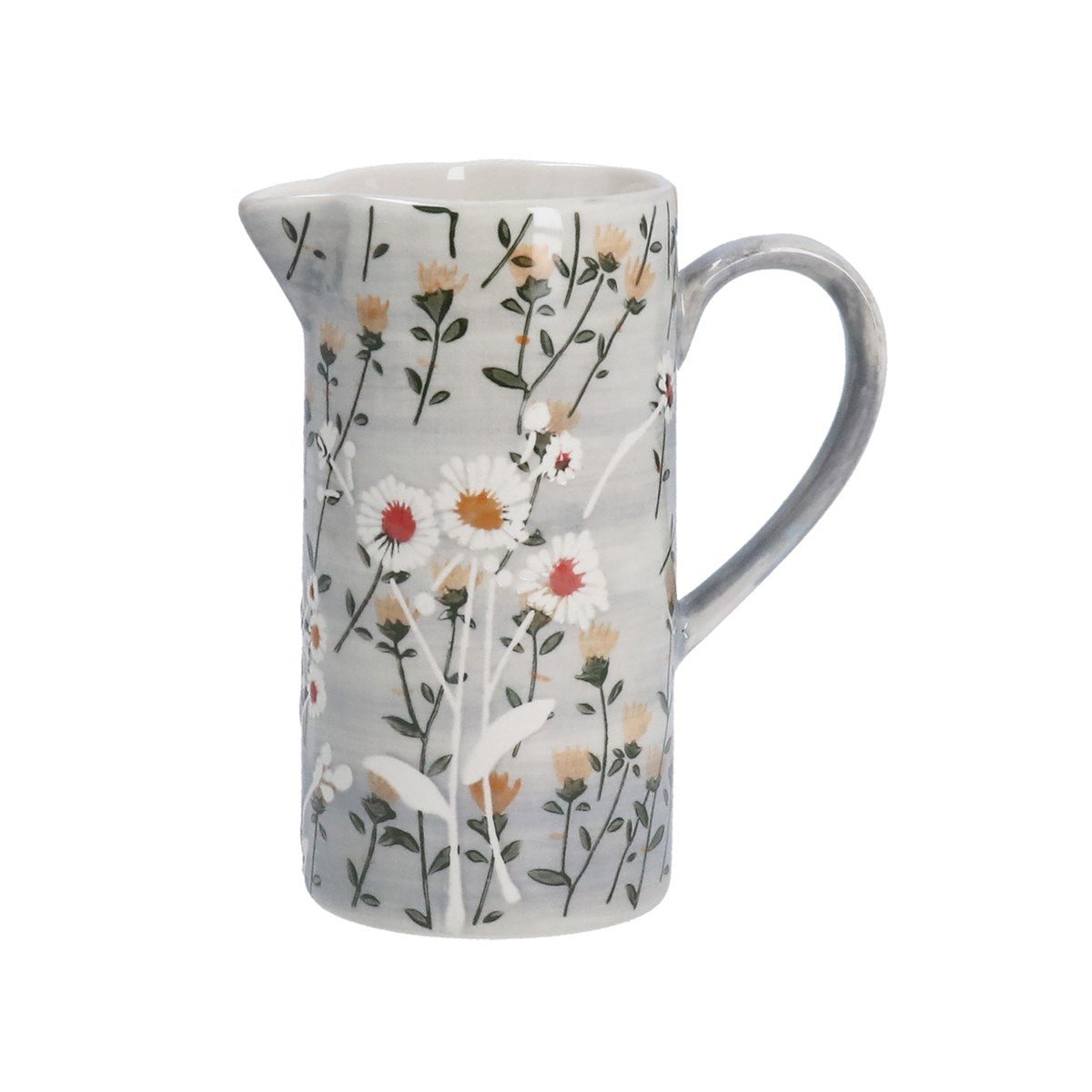 Grey Wild Daisy Jug - Angela Reed - 