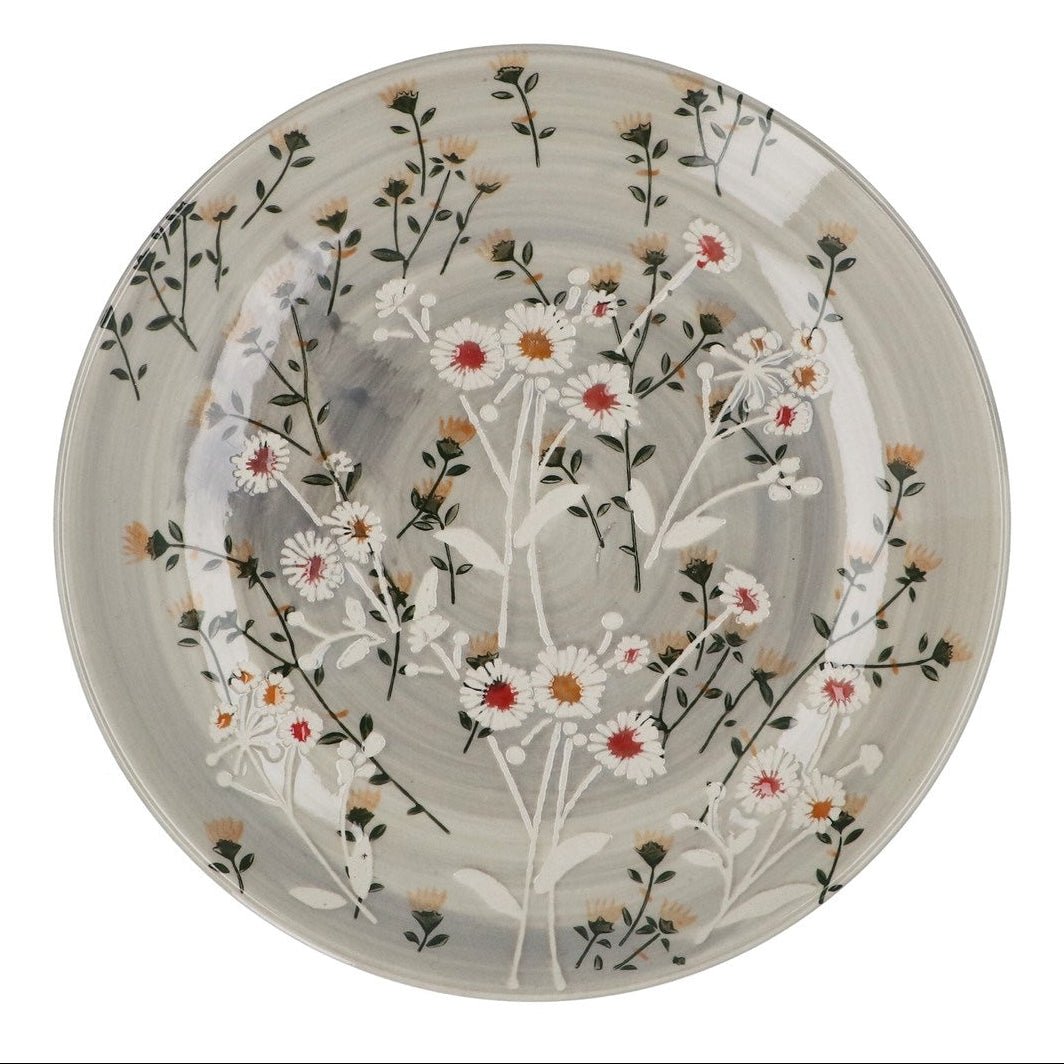 Grey Wild Daisy Side Plate - Angela Reed - 