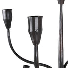 Hand Forged Tall Black Candelabra