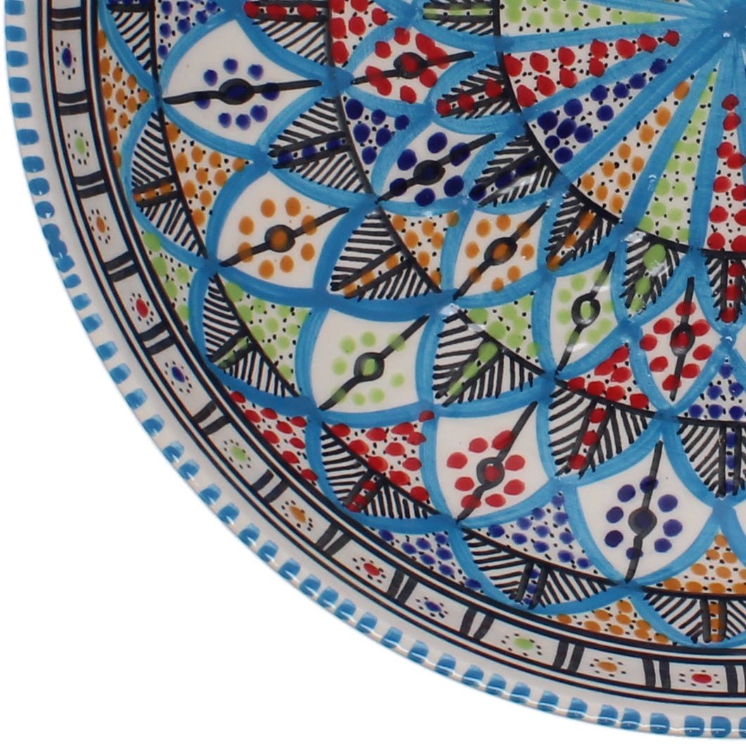 Hand Made Shallow Bowl, Rainbow, Extra Large