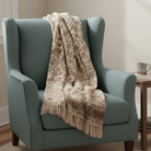 Handblock Printed Throw, Rosewood - Angela Reed - 