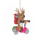 Handmade Felt Comet the Reindeer Hanging Christmas Decoration