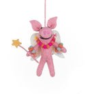 Handmade Felt Fairy Pig Hanging Christmas Decoration