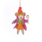 Handmade Felt Merry Mouse Hanging Christmas Decoration