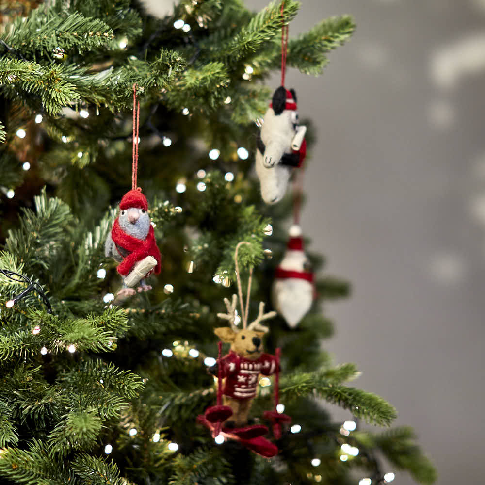 Handmade Felt Pigeon Post Hanging Decoration