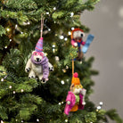 Handmade Felt Polar Bear, Hanging Decoration