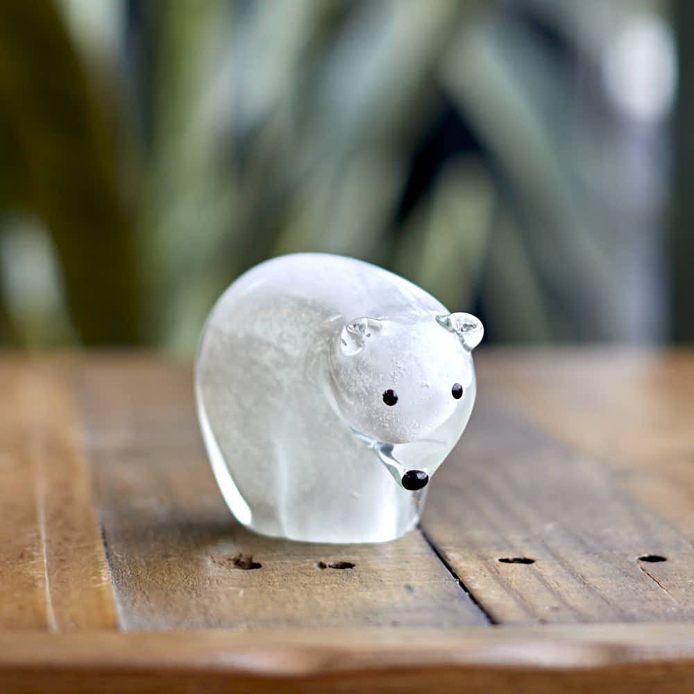 Handmade Glass Polar Bear - Angela Reed - 
