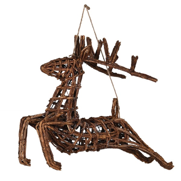 Hanging Rattan Dasher Reindeer
