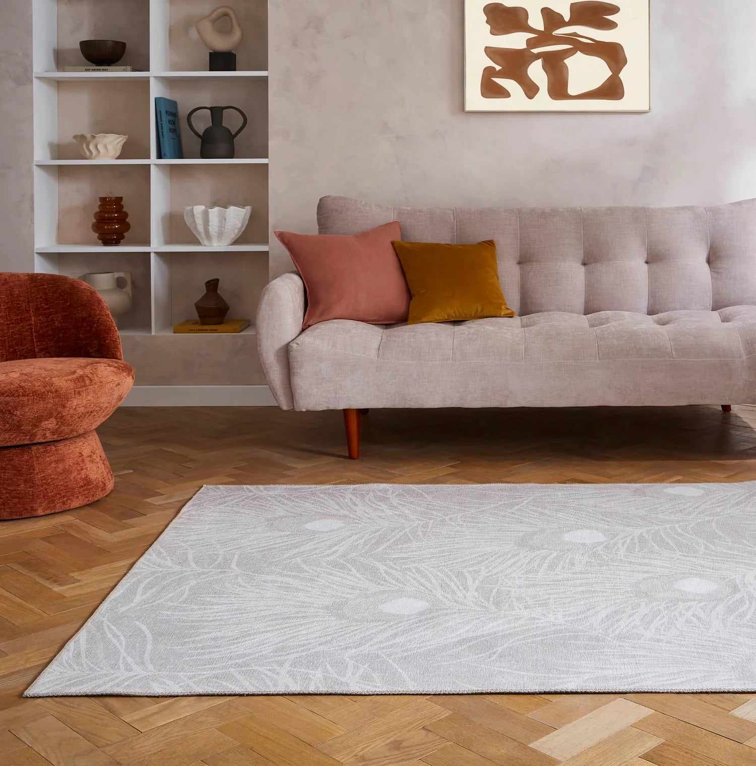 Harlequin Orlena Washable Rug, Putty 76 x 150cm,120 x 170cm,152 x 230cm,185 x 290cm,61 x 230cm