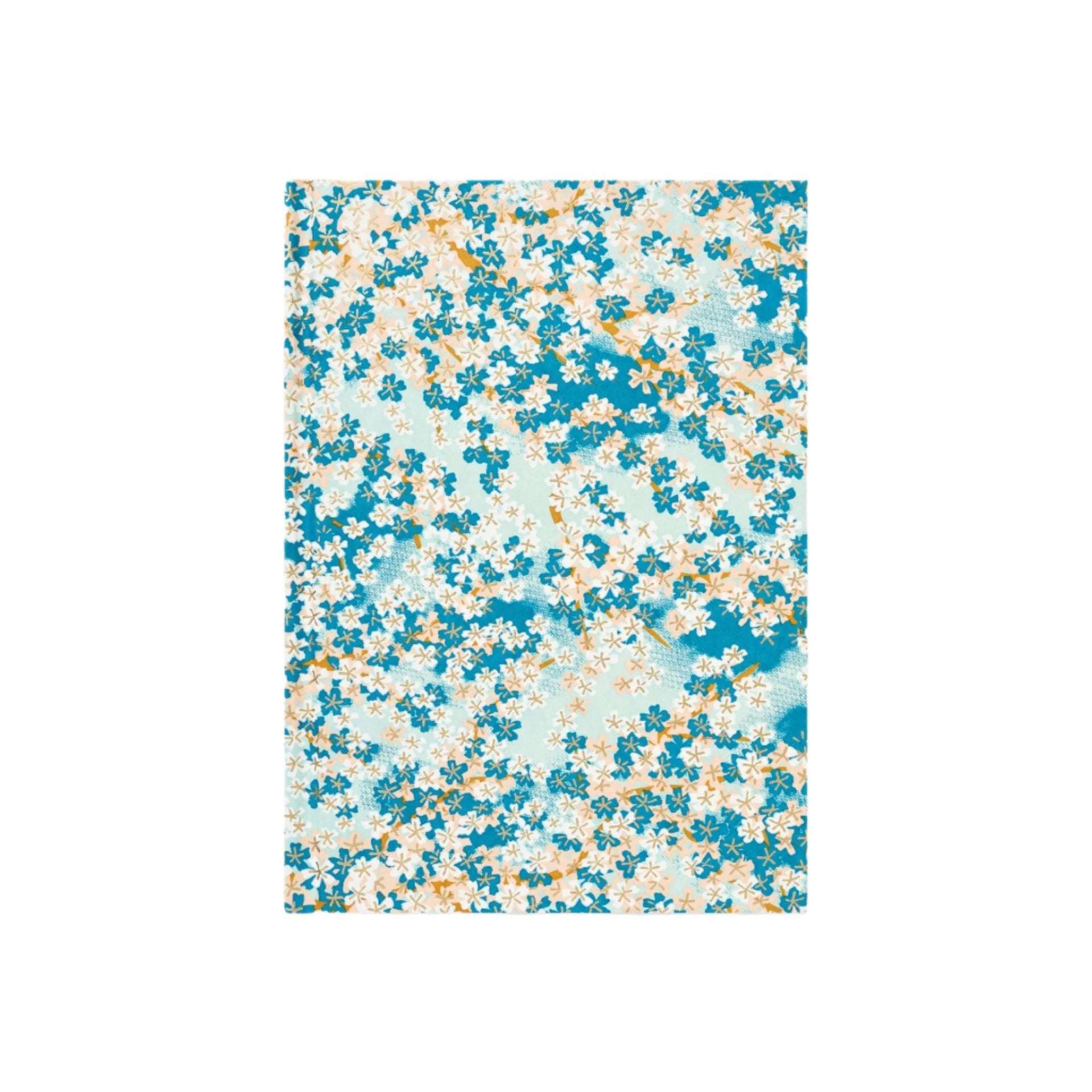 Heritage Notebook, White Blue Blossom Small,Medium