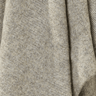 Herringbone Pure New Wool Throw in Vintage Grey