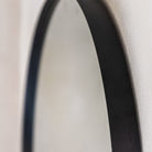 Holworth Large Round Mirror, Black