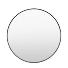 Holworth Large Round Mirror, Black
