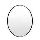 Holworth Large Round Mirror, Black