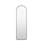Holworth Narrow Arched Mirror, Black