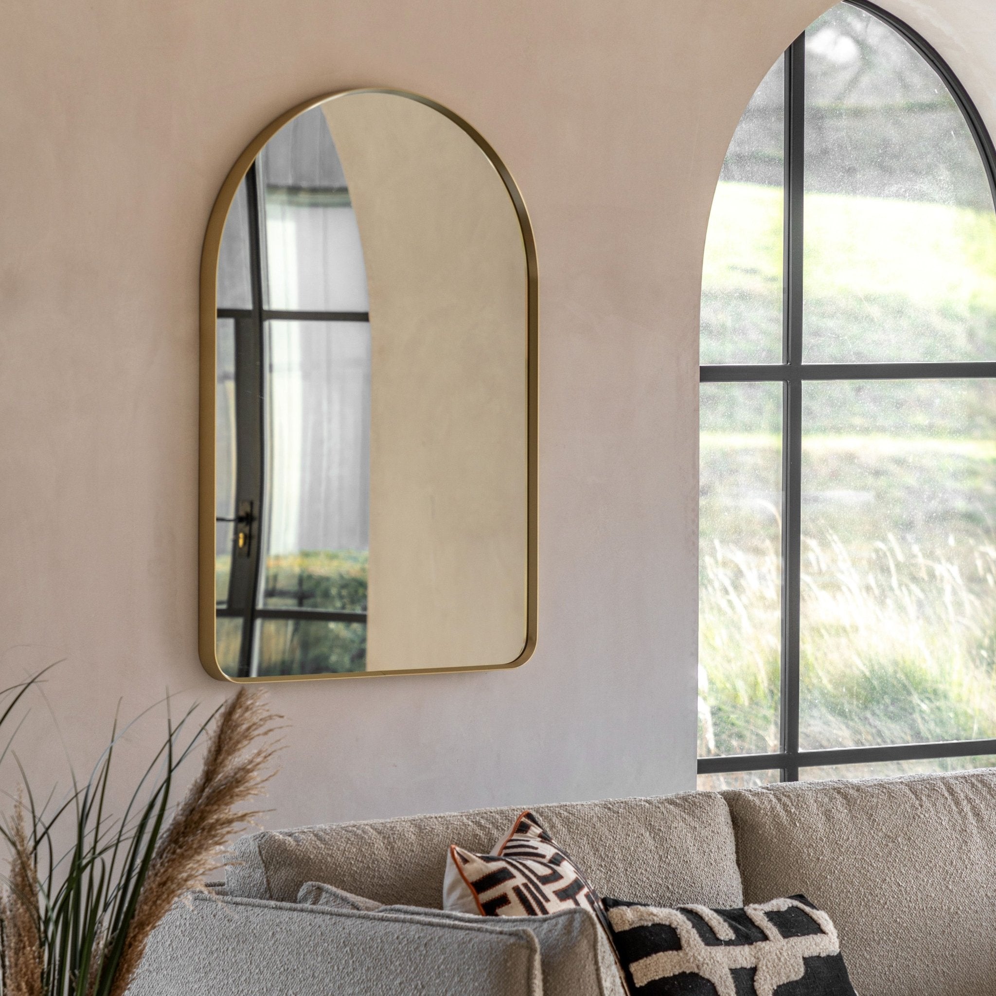 Holworth Small Arched Mirror, Gold