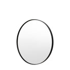 Holworth Small Round Mirror, Black