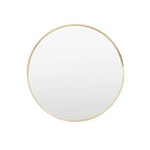 Holworth Small Round Mirror, Gold