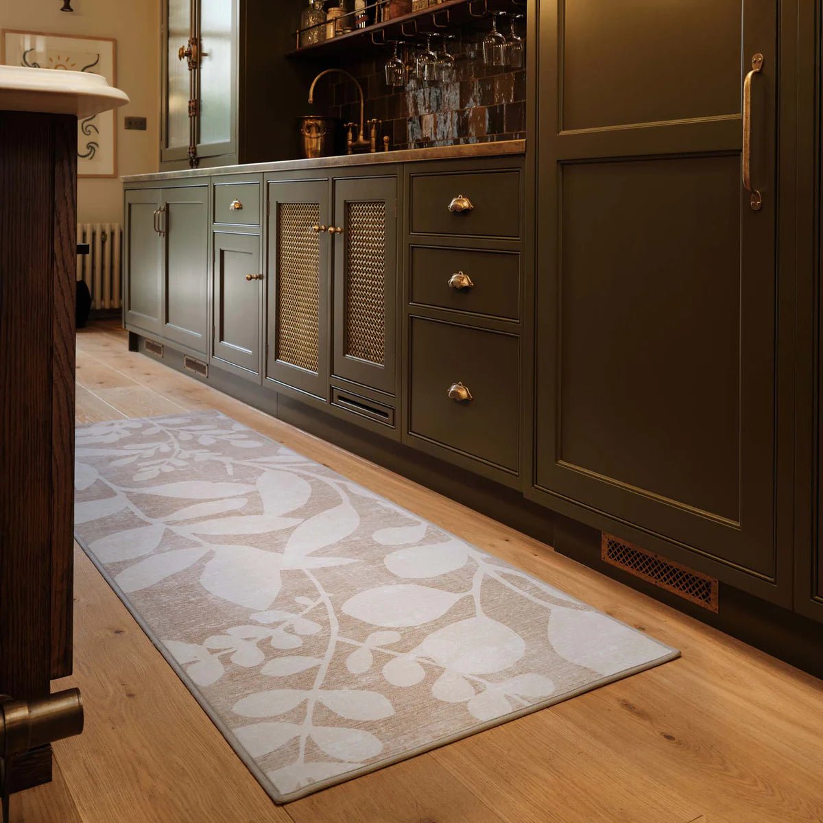 Hug Rug Eco - Washable Eden Leaves Natural Rug - Angela Reed - 