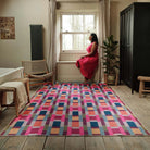 Hug Rug Eco - Washable Jude Geo Weave Bright Rug - Angela Reed - 