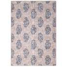 Hug Rug Eco - Washable Woodblock Paisley Blue - Angela Reed - 