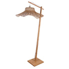Ibiza Floor Lamp with Wavy Shade, Black