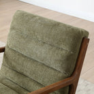 Inca Armchair Faux Brown Leather,Olive Fabric,Wine Fabric
