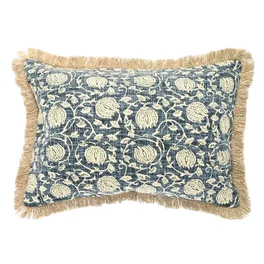 Inverewe Rectangular Cushion, Slate Blue - Angela Reed - 