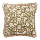 Inverewe Square Cushion, Olive - Angela Reed - 