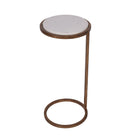 Iota Accent Table, White Banswara Marble