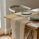 Jute Striped Runner Blue,Olive