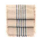 Jute Striped Runner Blue