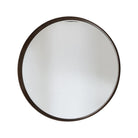 Keaton Large Round Mirror, Walnut
