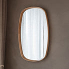 Keaton Oval Mirror, Oak