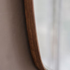 Keaton Oval Mirror, Walnut