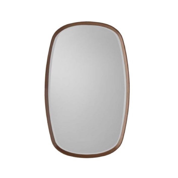 Keaton Oval Mirror, Walnut