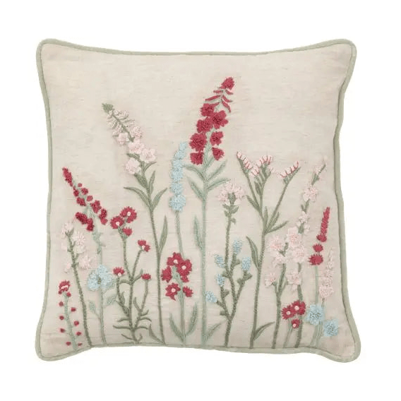Kilnsey Embroidered Meadow Cushion